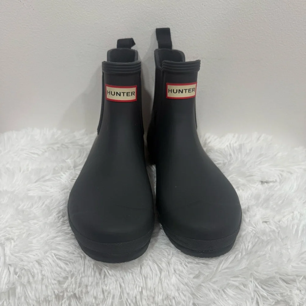 Hunter Original Chelsea Matte Ankle Rain Boots Women’s 11 Black EU 43 UK 9